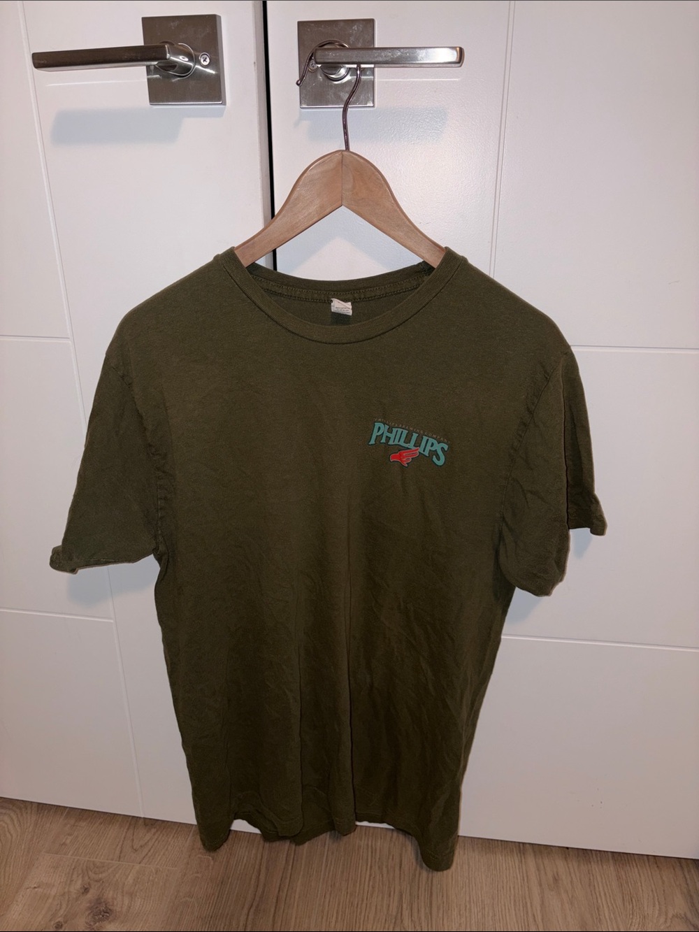 Phillips Brewing Hoperation Belgium IPA Olive Green Short Sleeve Graphic Tee